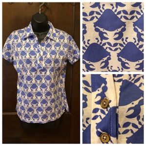 Lilly Pultizer Top Blue